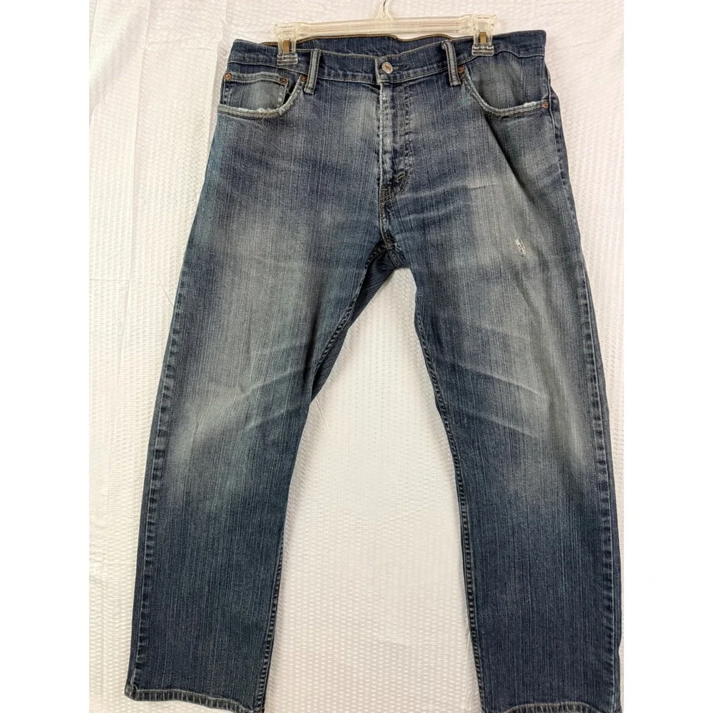 Levis 514 Slim Straight Jeans Mens 36x30 Medium Wash Blue Denim Pants